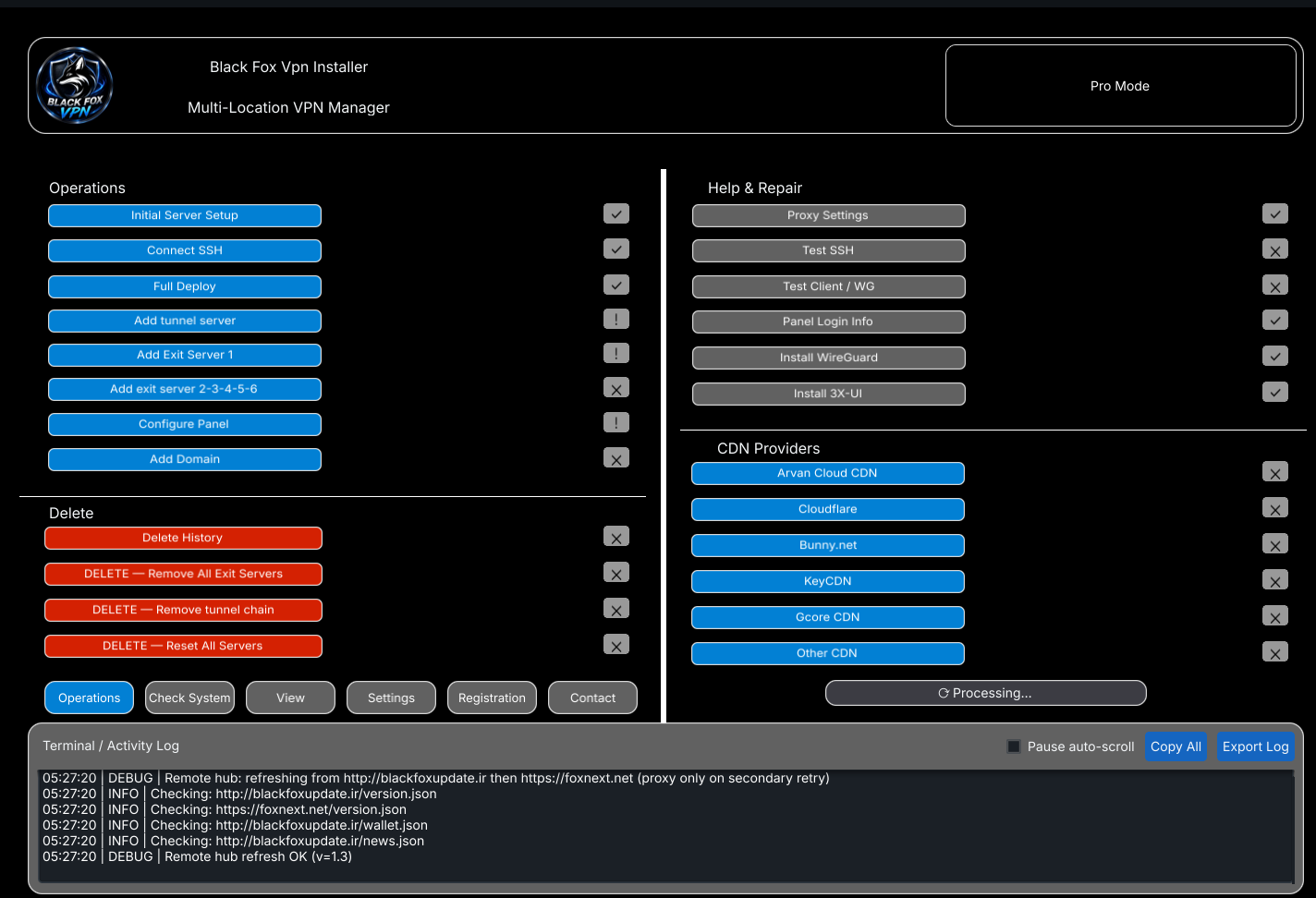 Windows Pro Mode UI